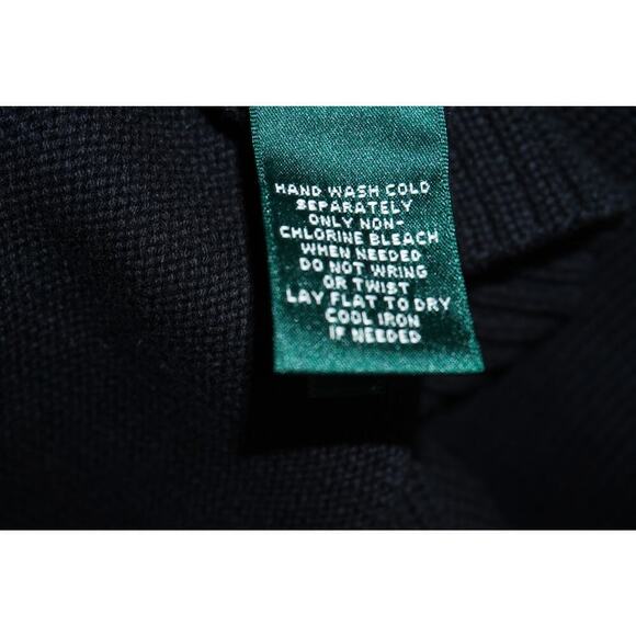Lauren Ralph Lauren Black Cotton Tunic Sweater Women’s Medium – Funnel Neck - Picture 5 of 7